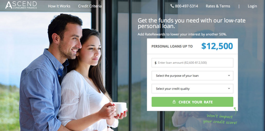 ascend personal loan rates