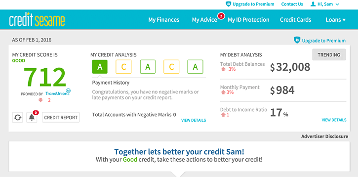 Credit Karma Credit Score Chart